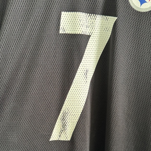 Steelers Roetglisberger 7 Reebok Black NFL Equipment Jersey - Picture 8 of 11